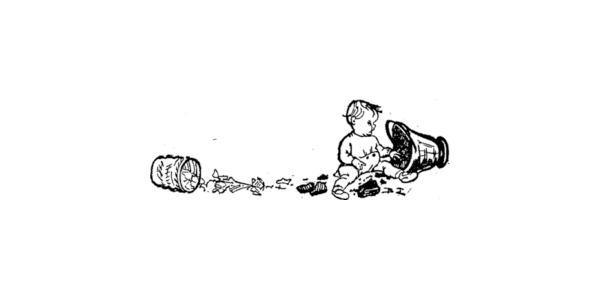 a black and white drawing of a person sitting on the ground